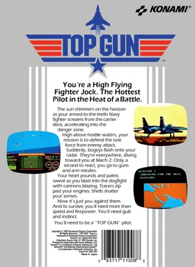 Top Gun (USA) (Rev 1) box cover back